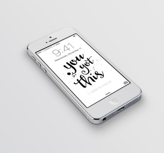 White iphone black white message - international typographic style free wallpaper