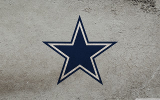 Star painted cement wall blue - a white outline free wallpaper