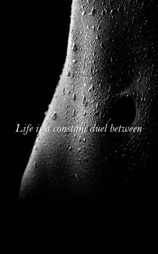 Wet pear black white quote - wet free wallpaper