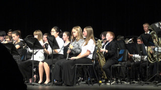 Group musicians stage conductor performance - cinematic composition free wallpaper