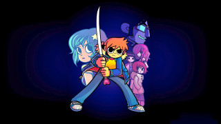 Cartoon character sword group people - the back of it free wallpaper