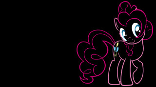 Pinkie pony black background pink - a blue ribbon free wallpaper