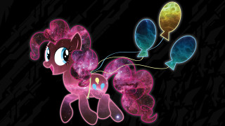 Pink pony blue yellow tail - a pink pony free wallpaper