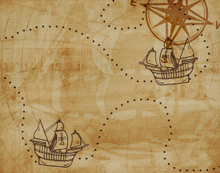 Ship compass drawing paper dots - a piece of paper free wallpaper