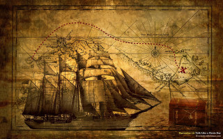 Ship map background box description - a painting of a ship free wallpaper