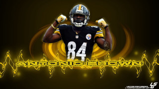 Football player hands in air - his hands in free wallpaper