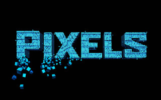 Pixel text effect black background - 2 d game art free wallpaper
