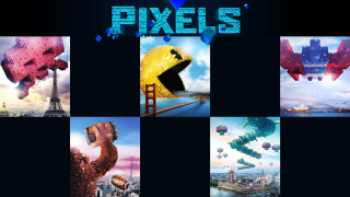 City pixel collage series images - a sery of photos free wallpaper