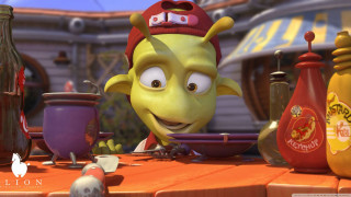 Cartoon character sitting table food - cedric seaut keos masons free wallpaper
