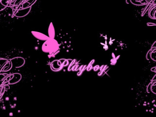 Pink playboy logo rabbits black 2 - back ground free wallpaper