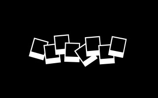 Black white photo squares rectangles - the middle free wallpaper