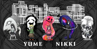 Cartoon characters city skyline black - white lettering free wallpaper