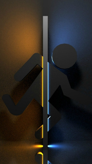 Man walking dark room light - a light free wallpaper
