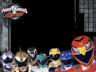 Power rangers lined up black - assemblage free wallpaper