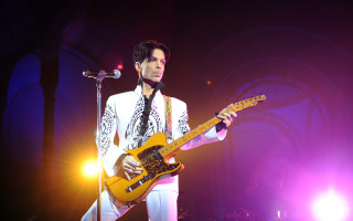 Man white guitar stage microphone - stage free wallpaper