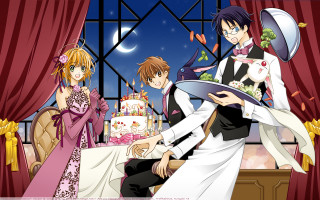 Couple people standing cake table - a cake free wallpaper