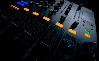 Sound board closeup buttons knobs 4 - studio quality free wallpaper