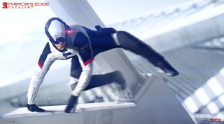 Futuristic man suit ledge hands - his hip free wallpaper