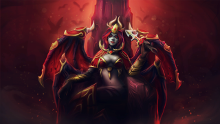 Woman red costume sword demon 2 - a red costume free wallpaper
