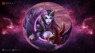 Woman horns sword holding image - art free wallpaper