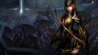 Woman costume sword dark room - a sword free wallpaper for desktop