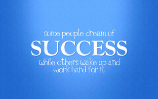 Blue background success quote dream - allen tupper true free wallpaper