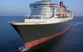 Cruise ship ocean sunny day 15 - a few person free wallpaper