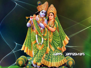 Woman flute man green background - a green outfit free wallpaper
