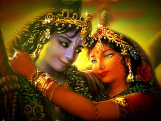 Couple embrace gold crown diamond - canvas painting free wallpaper