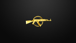 Golden gun black background carlos - golden free wallpaper