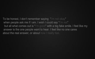 Black background honest quote image - a photo free wallpaper