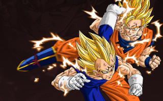 Dragon ball fight dark background - lightning free wallpaper