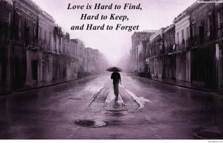 Person walking street umbrella rain 9 - a quote above free wallpaper