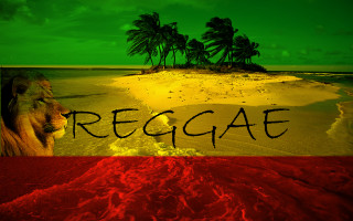 Beach red blanket green sky - a picture of a beach free wallpaper