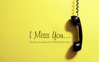 Telephone yellow wall i miss - a black cord free wallpaper