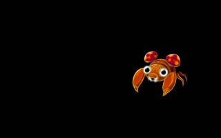 Fish red bow dark sky - firefly free wallpaper