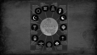 Black white circle golden rules - golden free wallpaper