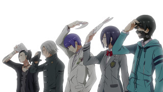 Group people scissors suits ties - suit free wallpaper