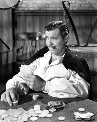 Man sitting table buttons cigarette - a character portrait free wallpaper