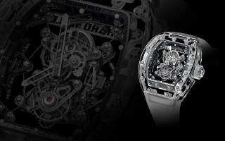 Skeleton watch black background white - kinetic art free wallpaper for desktop