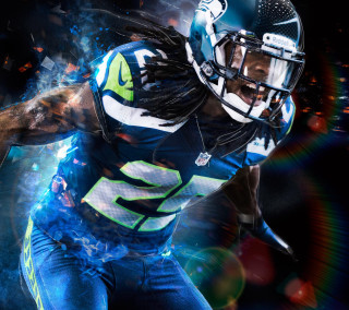 Football player uniform helmet ball 2 - art green free wallpaper