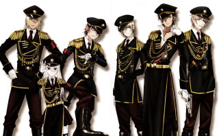 Uniform group people standing white - a white wall free wallpaper