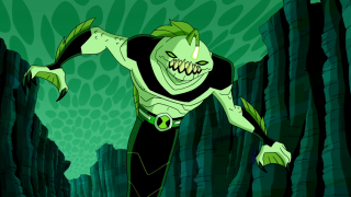 Cartoon character running cave green - his body free wallpaper