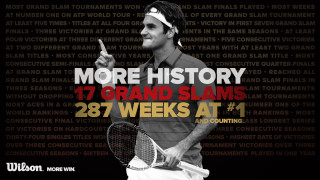 Man holding tennis racquet court 11 - poster free wallpaper