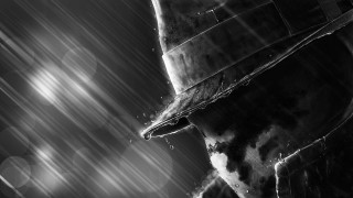 Man hat suit rain digital - the rain free wallpaper