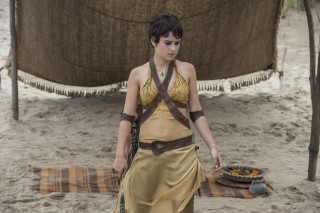Woman dress beach blanket pot - a towel free wallpaper