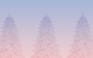 Pink blue background three trees - a blue sky in the background free wallpaper for desktop