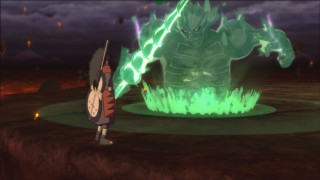 Cartoon character green fireball field - epic scene free wallpaper