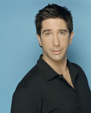 Man black shirt blue background 3 - dan scott free wallpaper