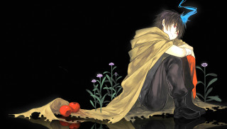 Man rock yellow blanket red - a red heart free wallpaper